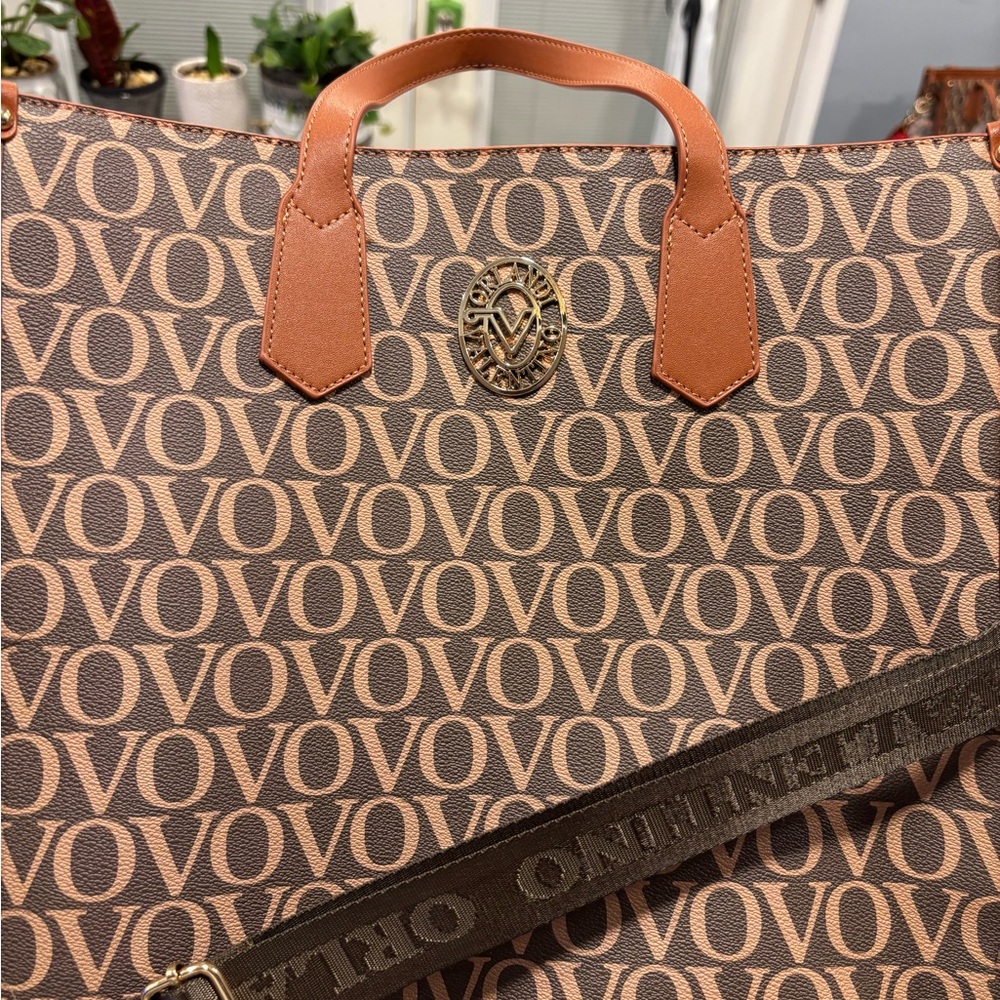 Valentino Orlandi Signature Brown and Tan Tote
